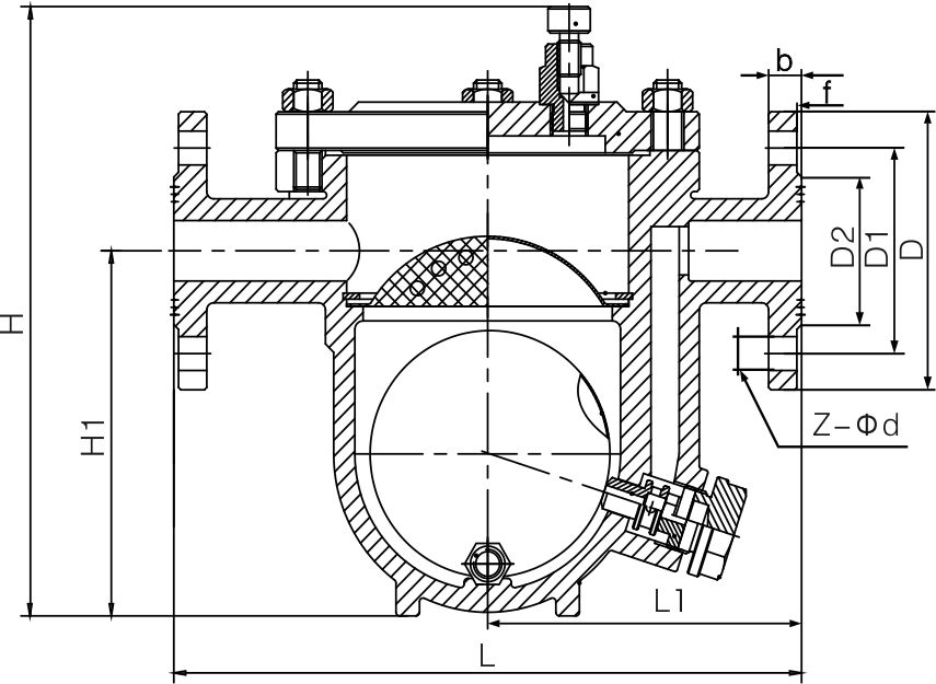 自由浮球式疏(shū)水閥(法蘭)(圖1) 自由浮球式(shì)疏水閥(法蘭)(圖1)