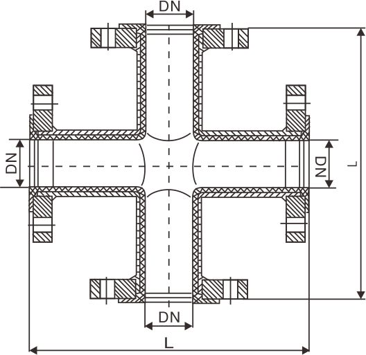 Fluorine lined four way(圖1) Fluorine lined four way(圖1)